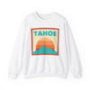 Retro Lake Tahoe, California Sweatshirt, Mountain Sun Design, Unisex Crewneck, Gift for Outdoorsy Friends, Vintage Jumper