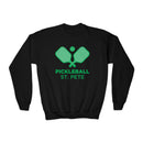 St. Petersburg, Florida Youth Sweatshirt - Pickleball Unisex Kid's St. Petersburg Crewneck Sweatshirt-2