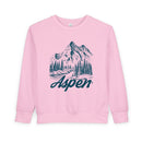 Aspen, Colorado Toddler Sweatshirt - Aspen Toddler Crewneck Sweatshirt-3