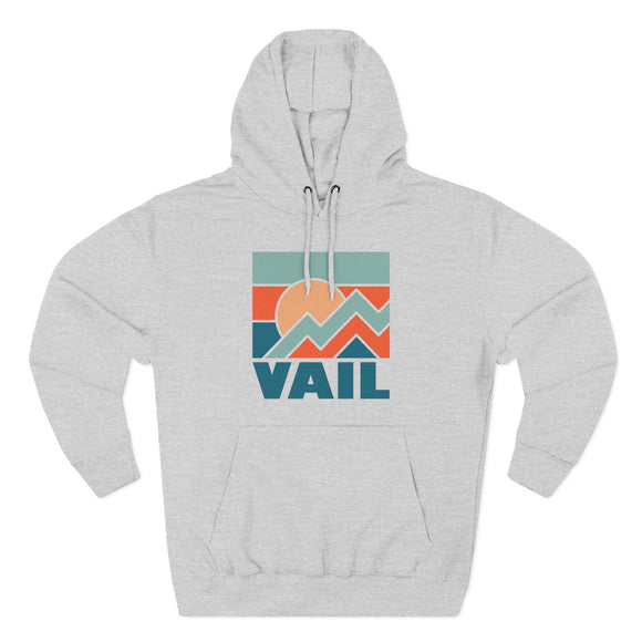 Vail, Colorado Hoodie - Retro Mountain Unisex Sweatshirt