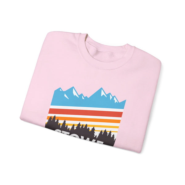 Stowe, Vermont Sweatshirt - Unisex Retro Crewneck Stowe Sweatshirt