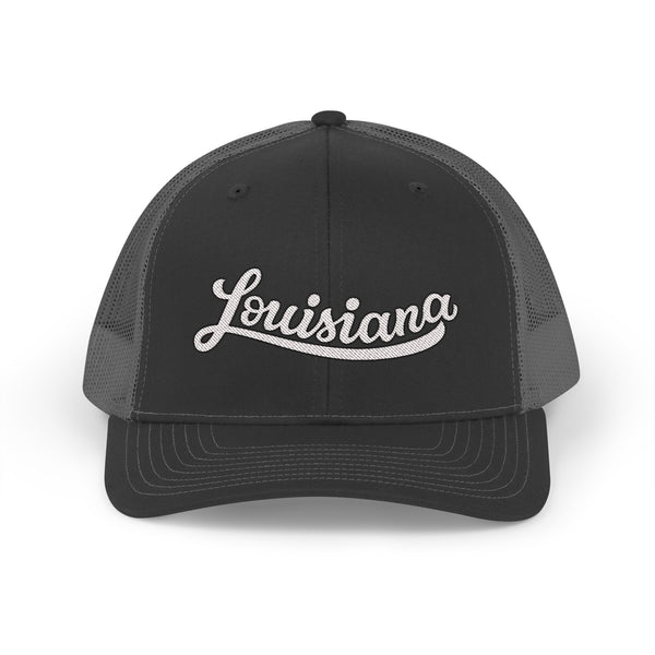 Louisiana Snapback Trucker Cap - Embroidered Louisiana Hat