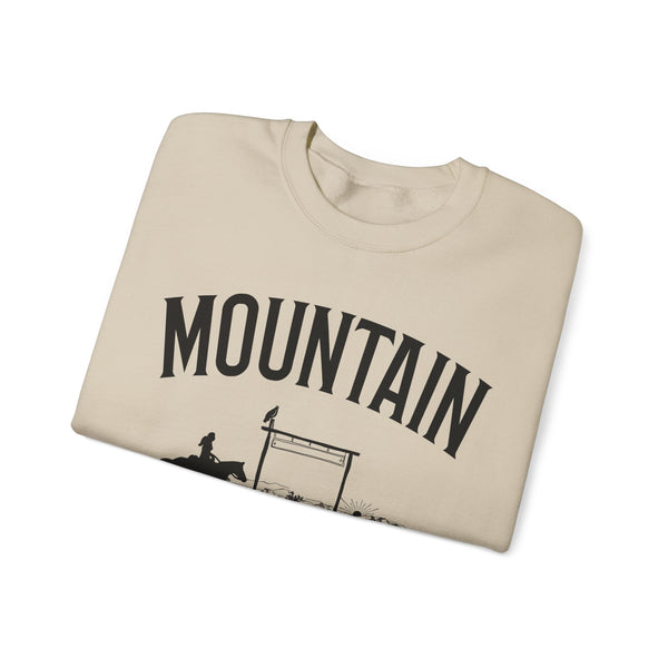 Mountain Sweatshirt - Mountain Cowgirl Graphic Crewneck