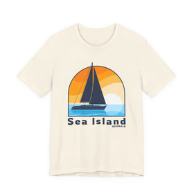 Sea Island, Georgia T Shirt - Sailboat Tee - 0