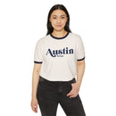 Austin, Texas Cotton Ringer Graphic Tee - Unisex Austin T Shirt, Vintage Style Tee, Men's/Women's Tee-3