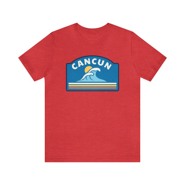 Buy heather-red Cancun, Mexico T-Shirt - Unisex Cancun Shirt