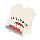 Illinois T Shirt - Retro Pontoon Boat Illinois Tee-10
