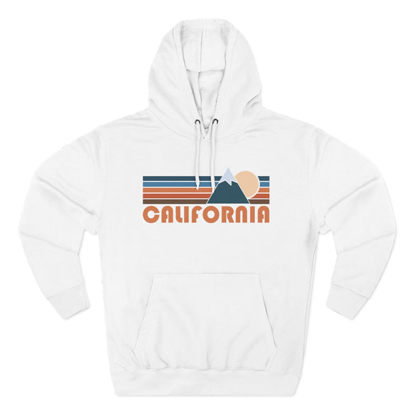 California Hoodie - Retro Mountain Unisex Sweatshirt