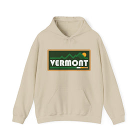 Vermont Hoodie - Sun Unisex Vermont Hoodie Graphic Sweatshirt - 0