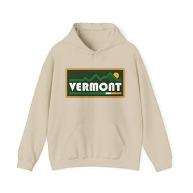 Vermont Hoodie - Sun Unisex Vermont Hoodie Graphic Sweatshirt