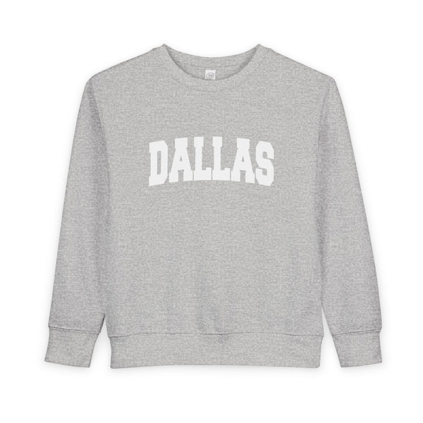 Dallas, Texas Toddler Sweatshirt - Dallas Toddler Crewneck Sweatshirt