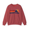 Montana Sweatshirt Retro Mountains, Montana Unisex Crewneck, Vintage Cozy Jumper, Gift for Outdoor Lovers