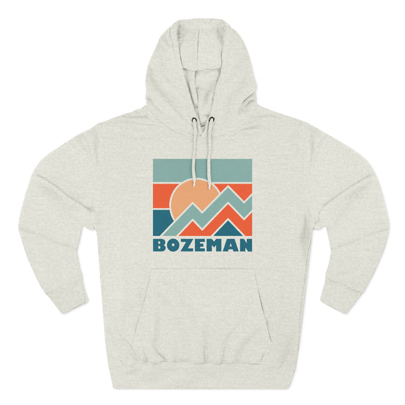 Bozeman, Montana Hoodie - Retro Mountain Unisex Sweatshirt