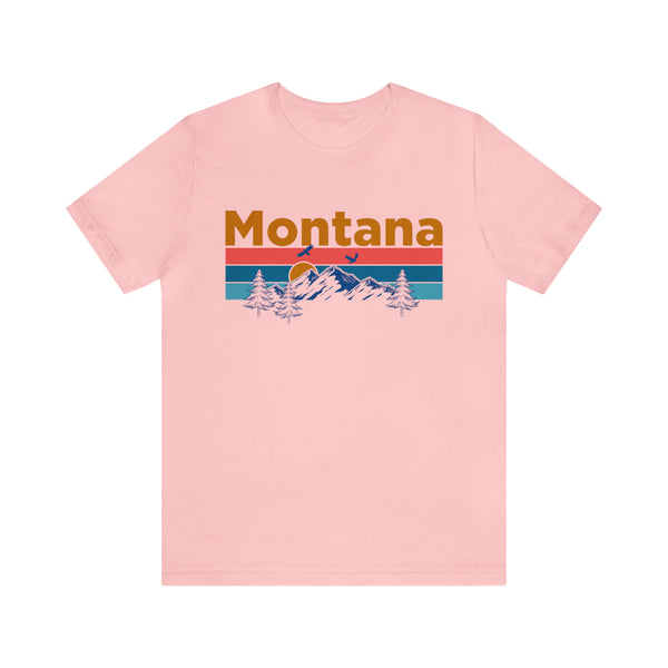 Montana T-Shirt - Mountain Sunset Unisex Montana Shirt