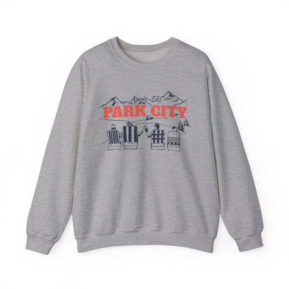 Park City, Utah Sweatshirt Après-Ski Crewneck - Mountain Ski Lodge Design
