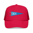 Kansas Pennant Foam Trucker Hat-8