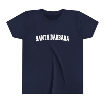 Buy navy Santa Barbara, California Youth Graphic Tee - Kids Santa Barbara T Shirt