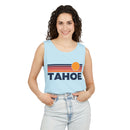 Lake Tahoe, California Retro Sunstripe Tank Top | Comfort Colors - 100% Cotton-16
