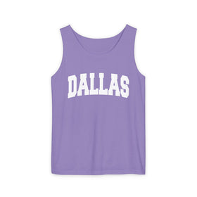 Buy violet Dallas, Texas Tank Top Unisex | Comfort Colors - 100% Cotton