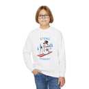 Stowe, Vermont Youth Crewneck Sweatshirt - Ski Snowman Unisex Kid's Stowe, Vermont Sweatshirt-6
