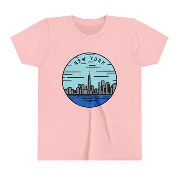 Buy pink New York Youth T-Shirt - Unisex Kids New York Shirt