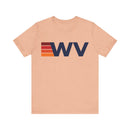 West Virginia Retro Stripes T-Shirt | West Virginia State Tee-1