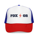 Portland, Oregon Retro Trucker Hat - Lightning Foam Cap-4