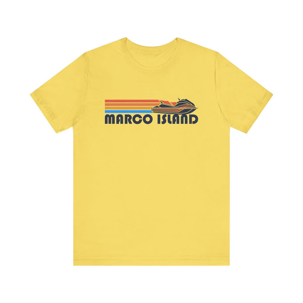 Marco Island, Florida T Shirt - Retro Jetski PWC Graphic Tee