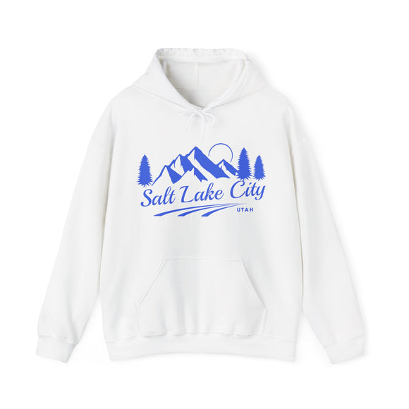 Salt Lake City, Utah Hoodie - Unisex Mountain Salt Lake City Hoodie Sweatshirt