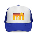 Utah Retro Sun Trucker Hat - Vintage Style Utah Cap-3