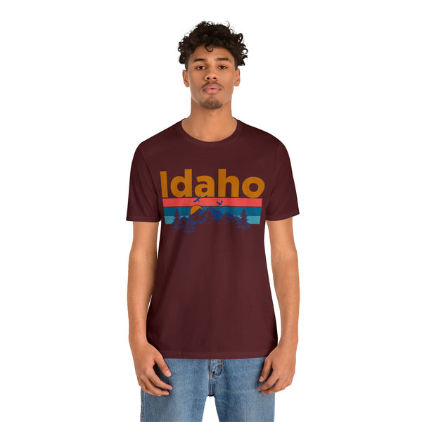 Idaho T-Shirt - Mountain Sunset Unisex Idaho Shirt