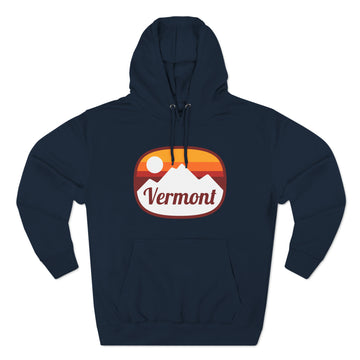 Buy navy Premium Vermont Hoodie - Retro Unisex Sweatshirt