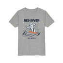 Red River, New Mexico Yeti Snowboard Youth Tee - Kids Skiing Shirt-3