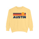 Austin, Texas Sunset Stripes Sweatshirt | Comfort Colors - 100% Cotton-3