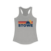 Stowe, Vermont Women's Racerback Tank Top - Mountain Lover Sleeveless Shirt, Women's Stowe Hiking Tank