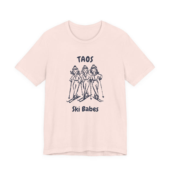 Taos, New Mexico Ski Babes T‑Shirt — Retro Skiing Graphic Tee