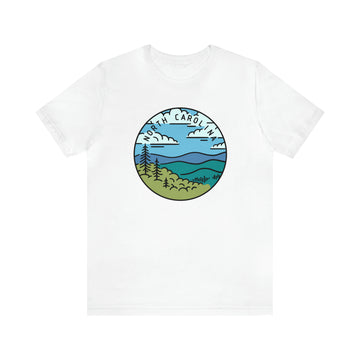 Buy white North Carolina T-Shirt - Unisex North Carolina Shirt