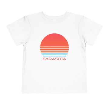Sarasota, Florida Toddler T-Shirt - Retro 80s Toddler Sarasota Shirt - 0