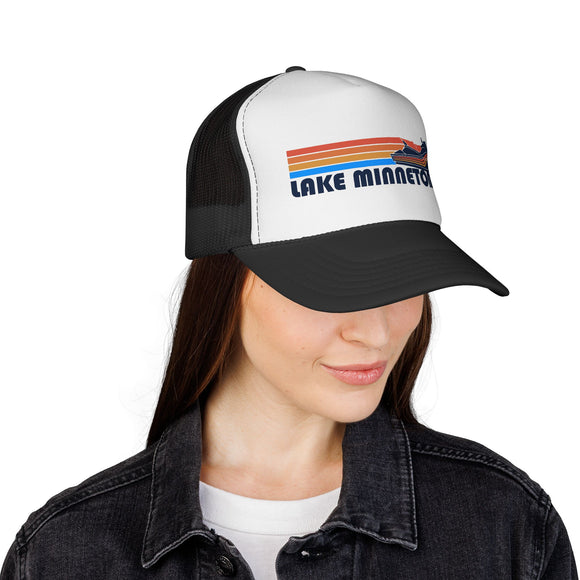 Lake Minnetonka, Minnesota PWC Boating Trucker Hat - Vintage Style Lake Minnetonka Cap