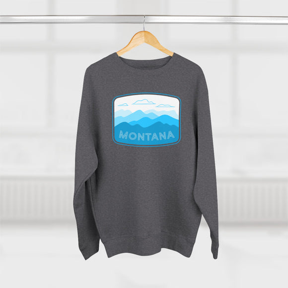 Premium Montana Sweatshirt Unisex Crewneck, Premium Sweatshirt, Crewneck Jumper, Ski Resort Apparel