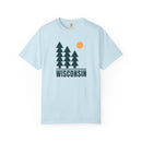 Wisconsin T Shirt, Comfort Colors Cotton 100% Cotton Trees Tee-3