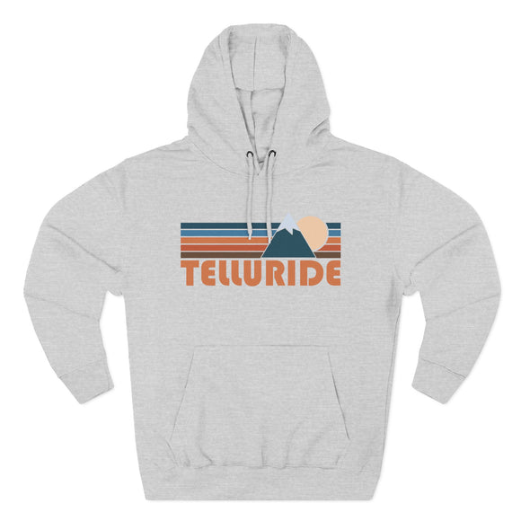 Telluride, Colorado Hoodie - Retro Mountain Unisex Sweatshirt