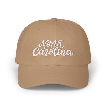 Buy khaki North Carolina Dad Hat - Embroidered North Carolina Classic Dad Cap