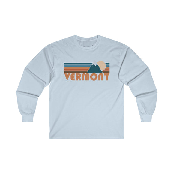 Vermont Long Sleeve Shirt - Retro Unisex Vermont Long Sleeve Tee