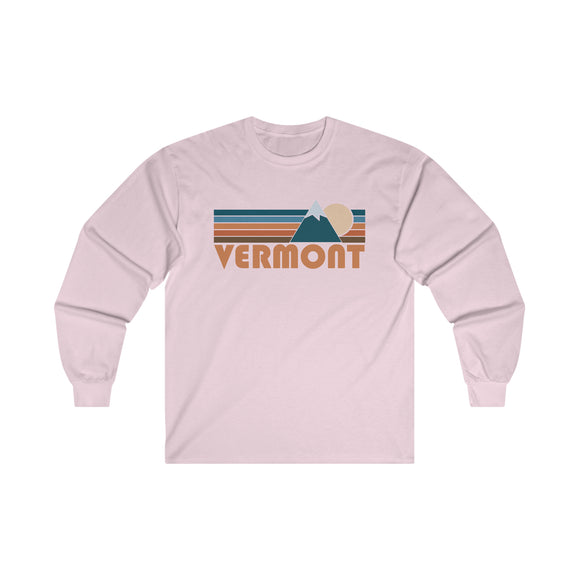 Vermont Long Sleeve Shirt - Retro Unisex Vermont Long Sleeve Tee