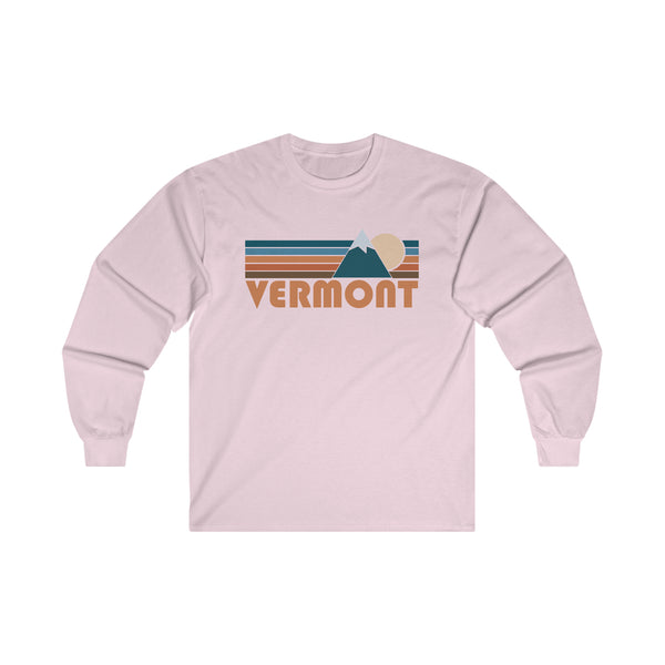 Vermont Long Sleeve Shirt - Retro Unisex Vermont Long Sleeve Tee