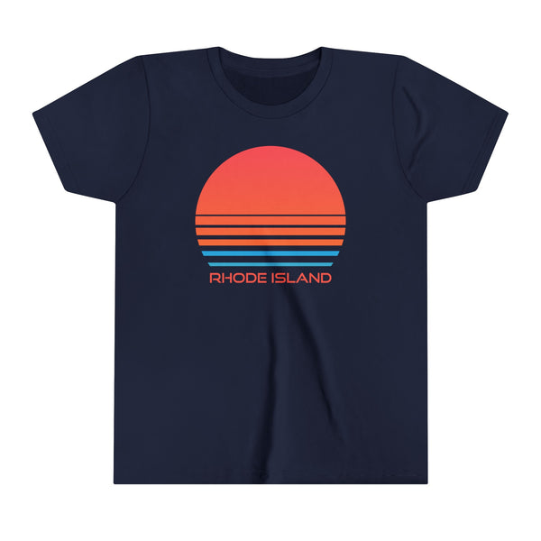 Rhode Island Youth Shirt - Retro 80s Rhode Island Kid's T-Shirt