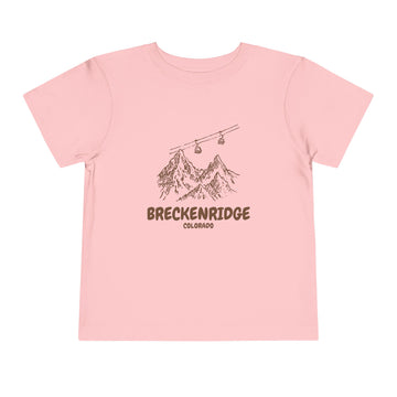 Buy pink Breckenridge, Colorado Toddler T-Shirt — Vintage Gondola Ski Mountain Tee