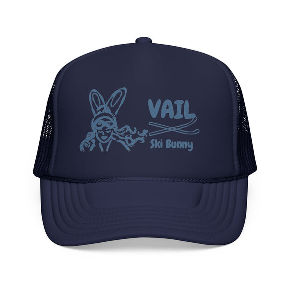 Vail, Colorado Ski Bunny Trucker Hat