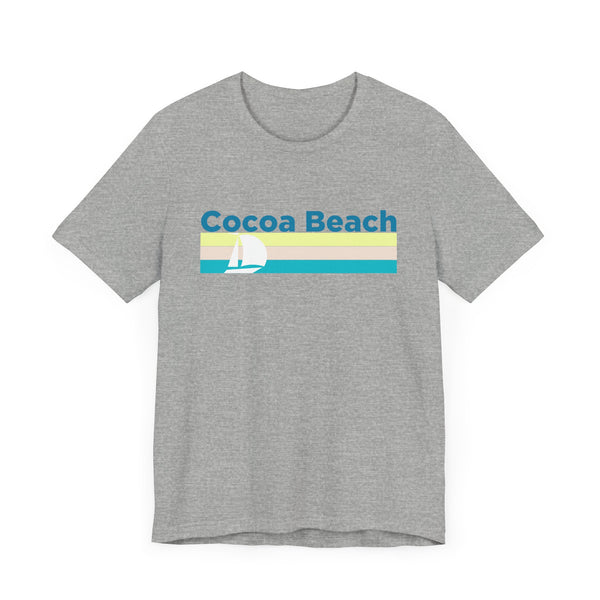 Cocoa Beach, Florida T Shirt - Sailboat Graphic Tee